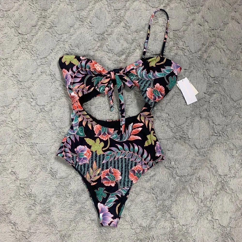 Raisins Puerto Vallarta Floral Cutout Swimsuit